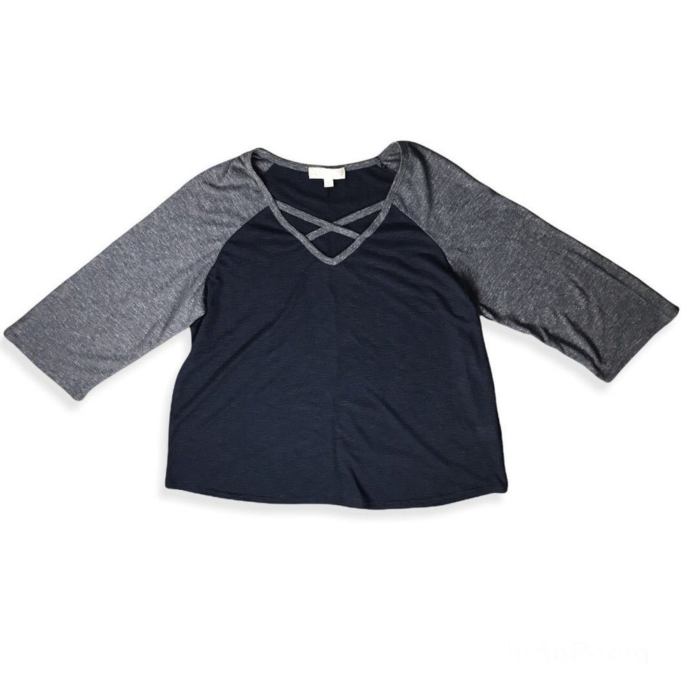Blue & grey shirt